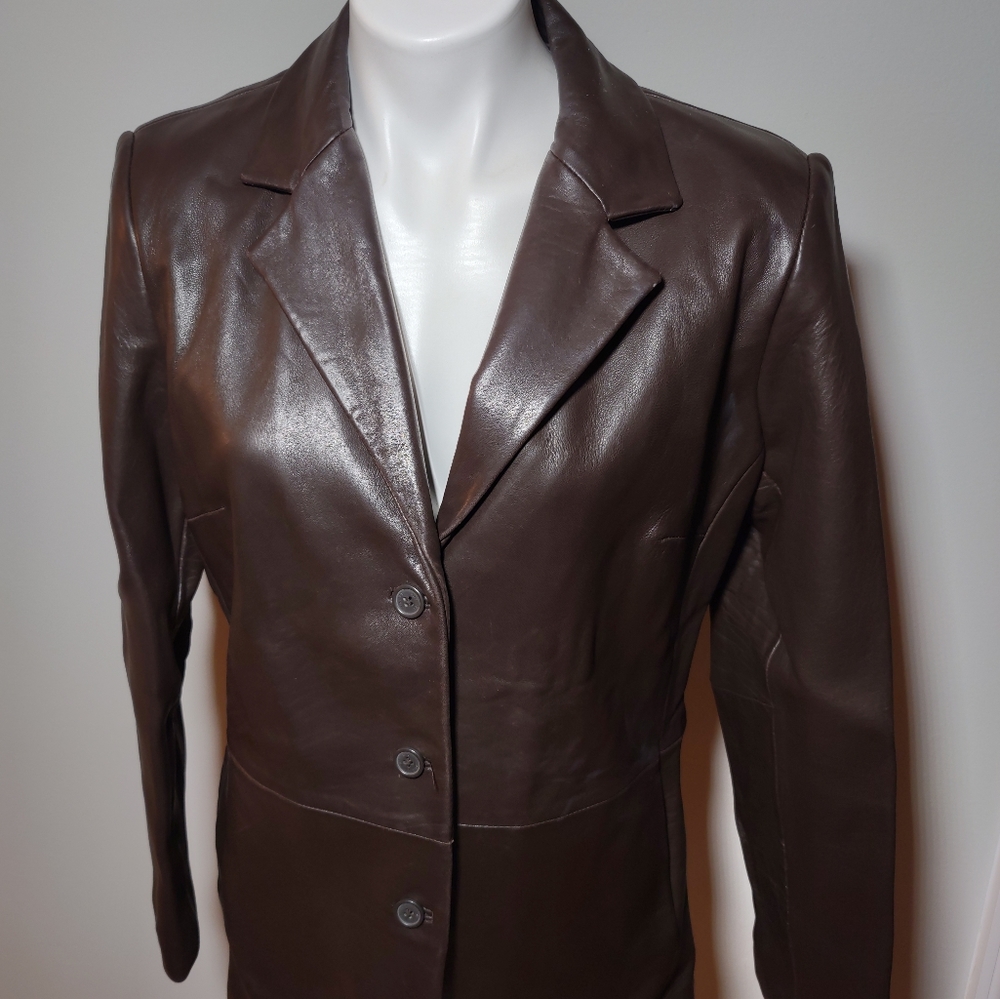 Vintage Avanti brown leather Blazer